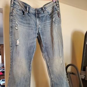 BNWT Twisted Bootcut Silver Jeans Plus Size 20/33